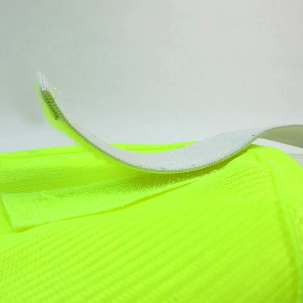 1 Safety Pet Dog Cat Reflective Vest Yellow Adjustable Strap Soft Mesh Walk Hunt