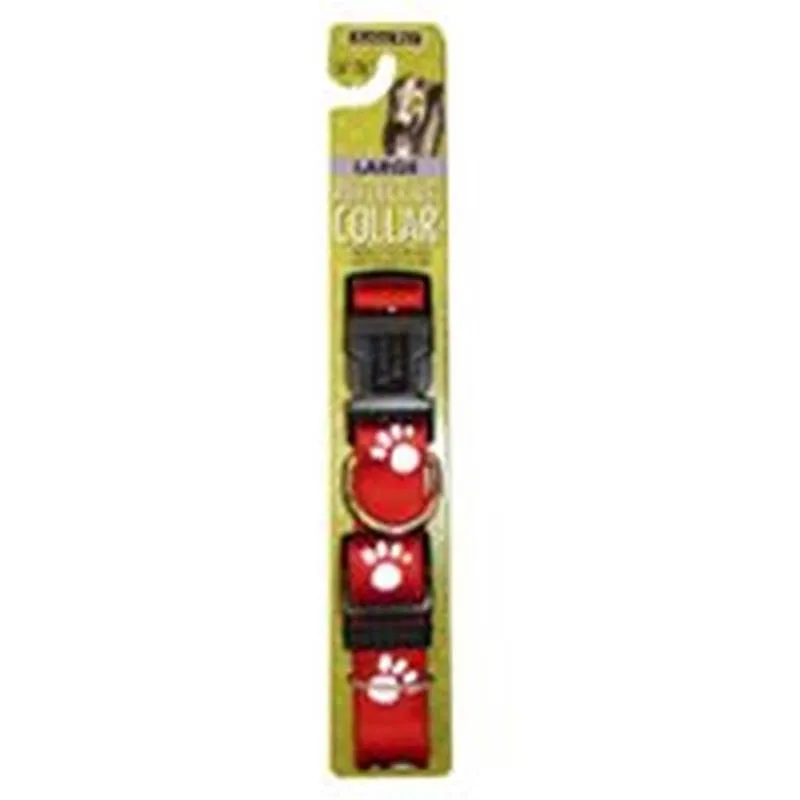 1" X 16-26 Ref Paw Collar Red