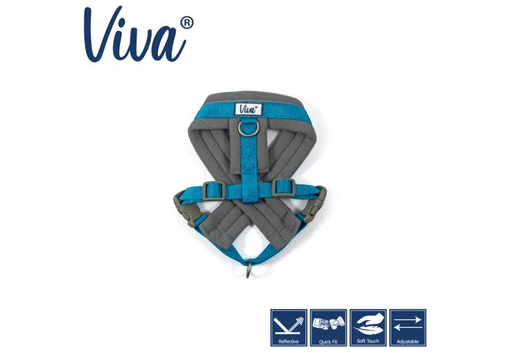 Ancol - Viva Nylon Padded Harness - Pink - Small (36-42cm)