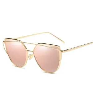 Cat Eye Vintage Gold Sun Glasses