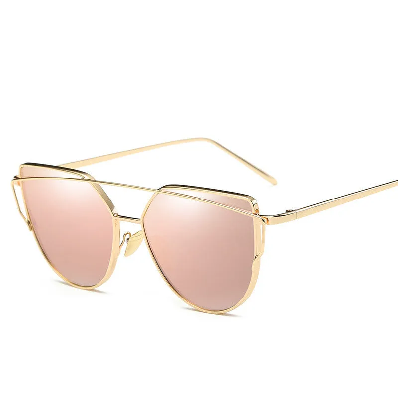 Cat Eye Vintage Gold Sun Glasses