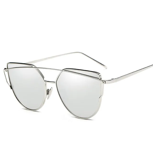 Cat Eye Vintage Gold Sun Glasses