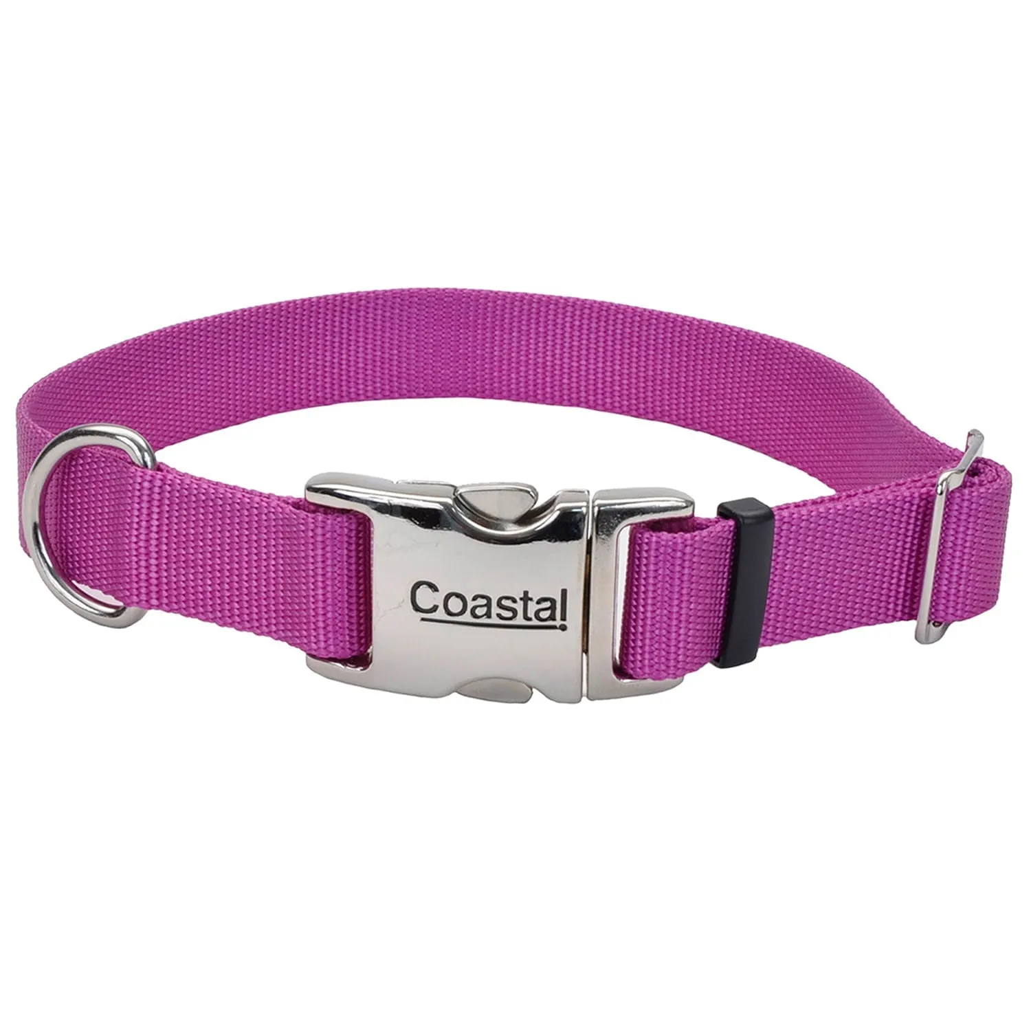 Coastal Adjustable Dog Collar with Metal Buckle