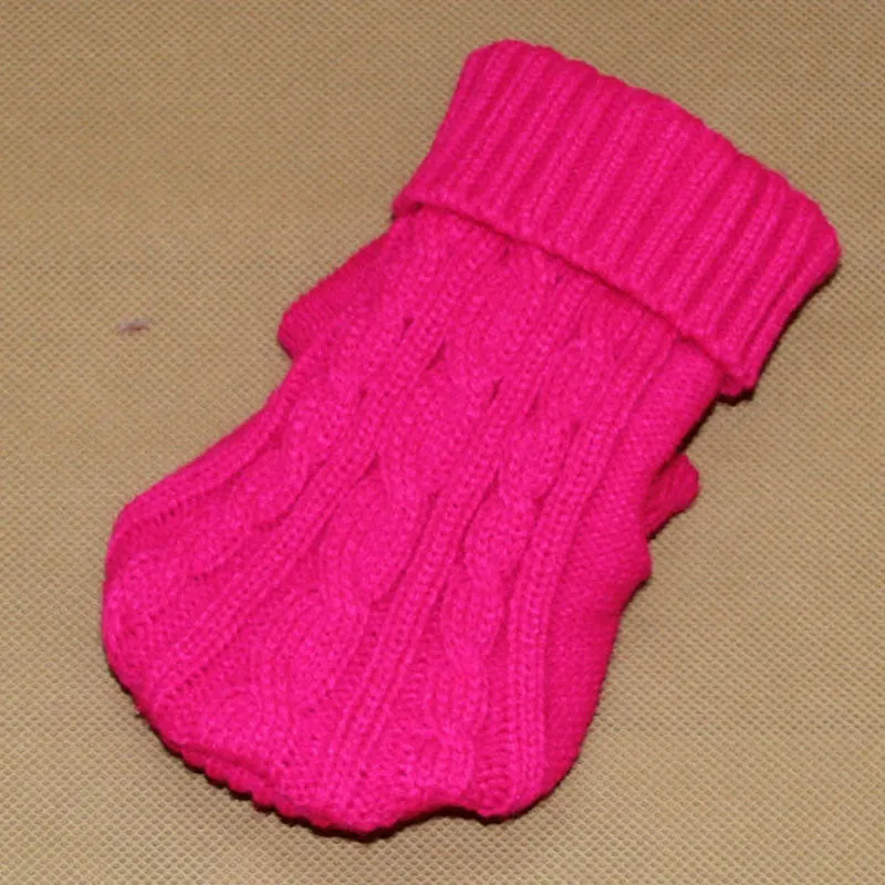 Dog Twist Knit Sweaters Turtleneck Knitted Pet Clothing Puppy Cat Sweater Vest Chihuahua Yorkie Coat Two-legged Clothes