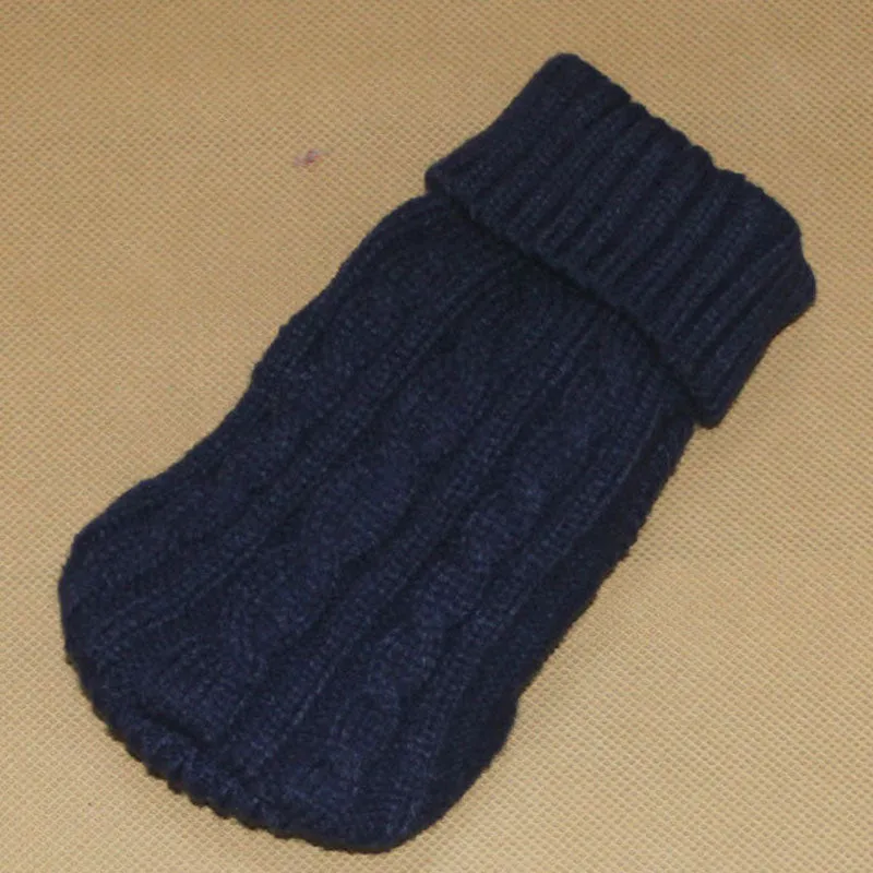 Dog Twist Knit Sweaters Turtleneck Knitted Pet Clothing Puppy Cat Sweater Vest Chihuahua Yorkie Coat Two-legged Clothes
