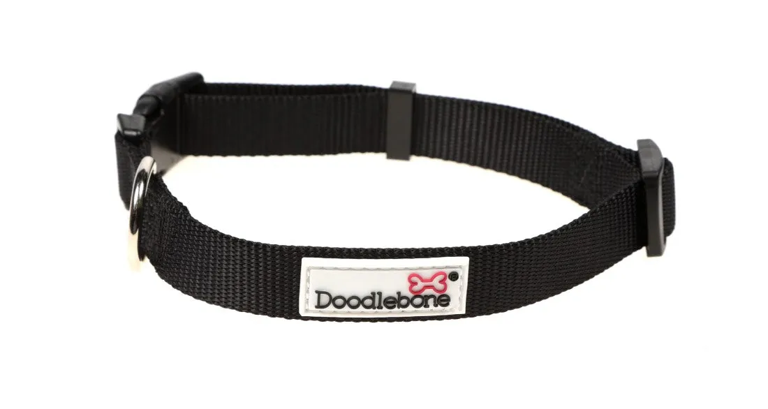 Doodlebone Black Coal Dog Collar