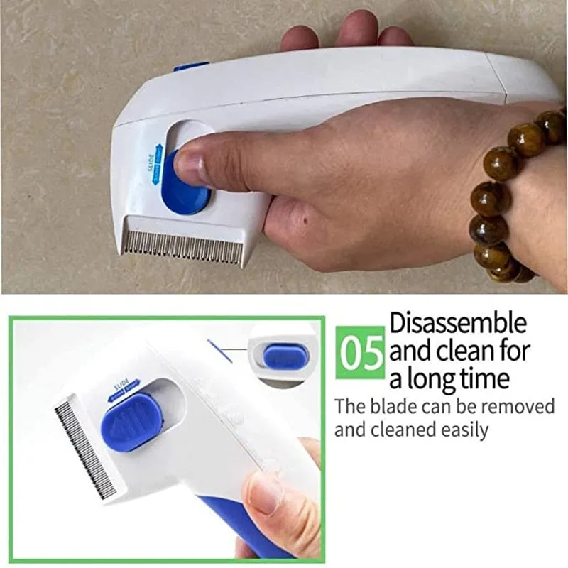 Electric Pet Flea Lice Cleaner Comb