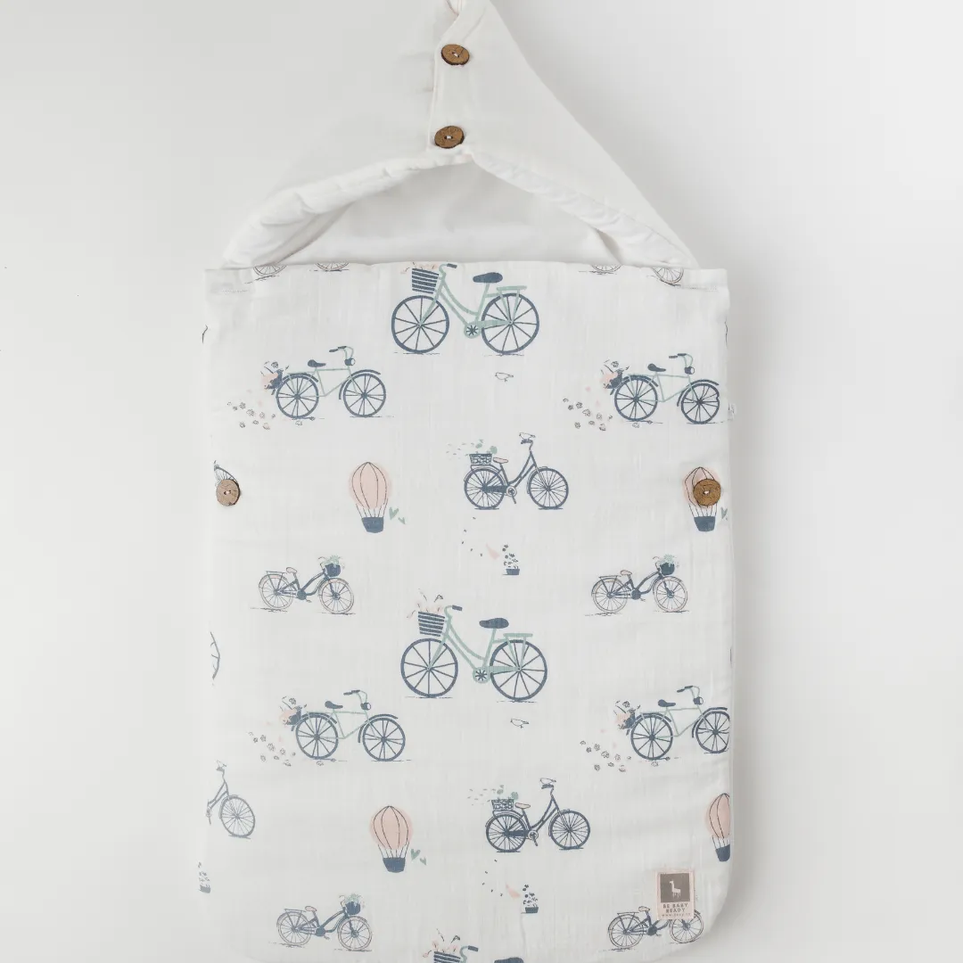 Have a Happy Ride Baby Carrier Nest (Muslin),Carrying Nest Bag,Portable Travelling Bed for Infants for 0-4 Months