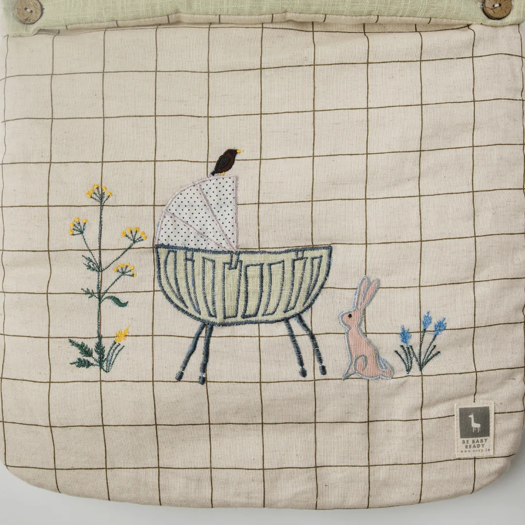 Just Arrived Baby Carrier Nest   Custom Gift Bag (Handcrafted Patchwork)