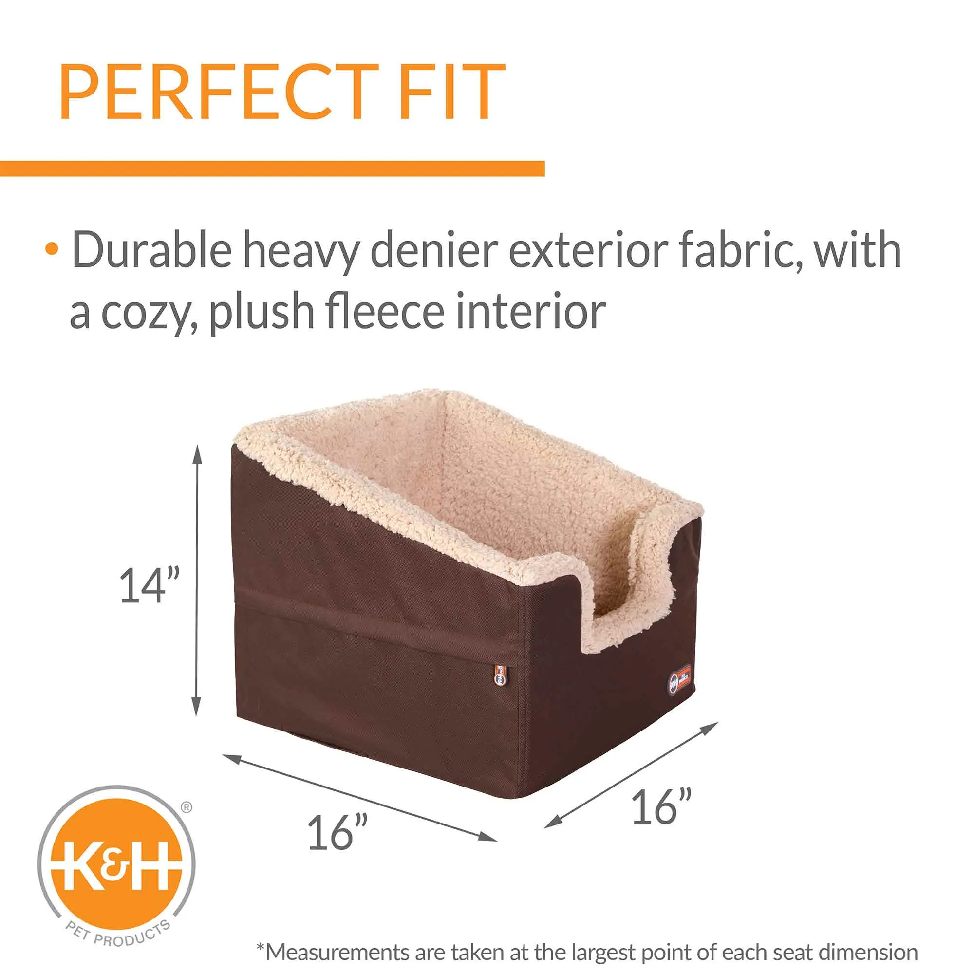 K&H Pet Products Bucket Booster Pet Seat, Rectangle, Knockdown