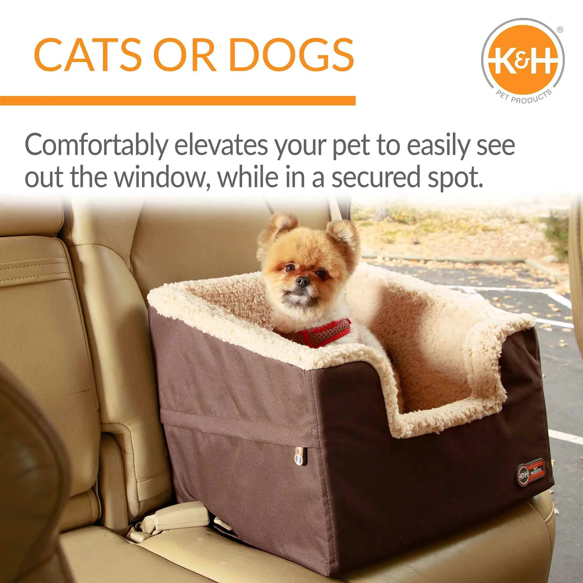 K&H Pet Products Bucket Booster Pet Seat, Rectangle, Knockdown