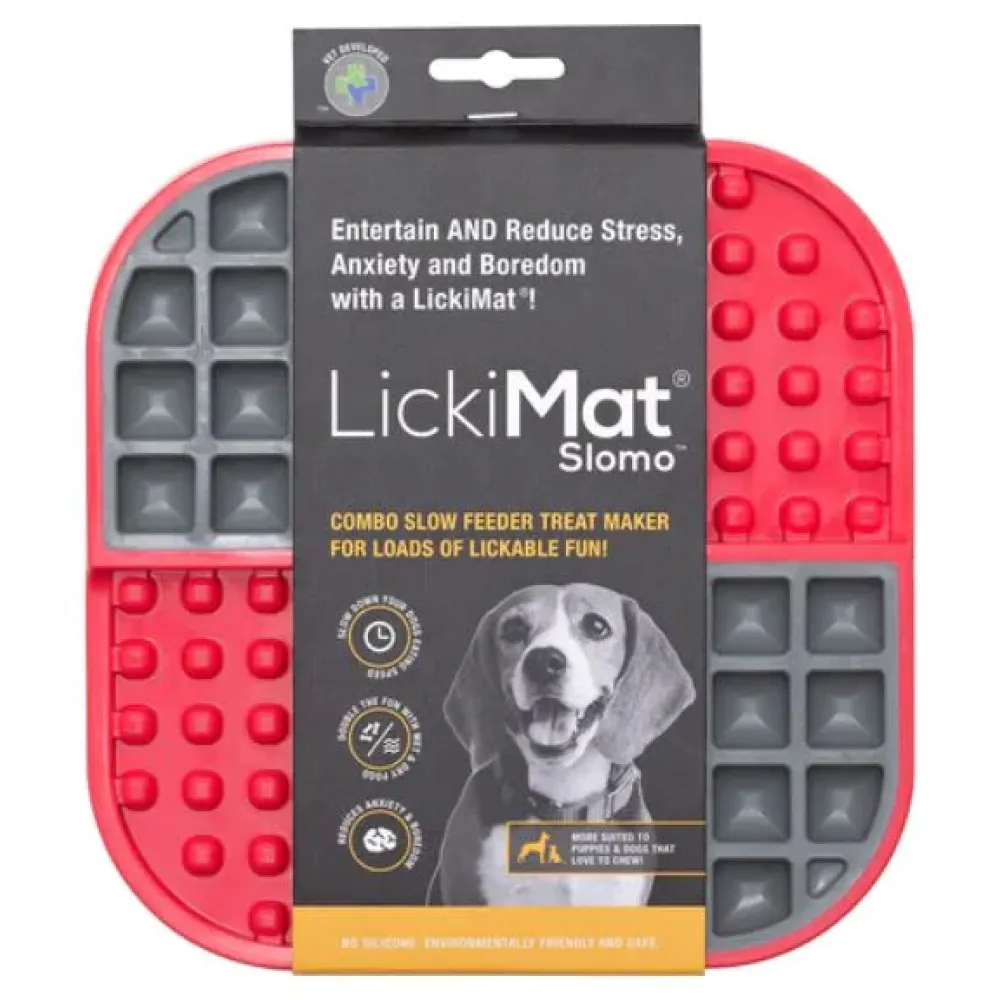 LickiMat SloMo Slow Feeder for Cats and Dogs (Pink)