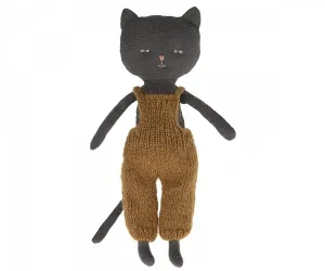 Maileg | Chatons Kitten in Knit Overalls, Black