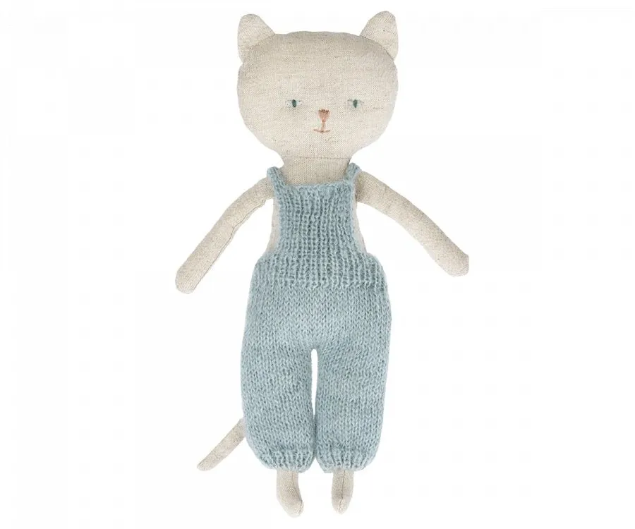 Maileg | Chatons Kitten in Knit Overalls, Blonde