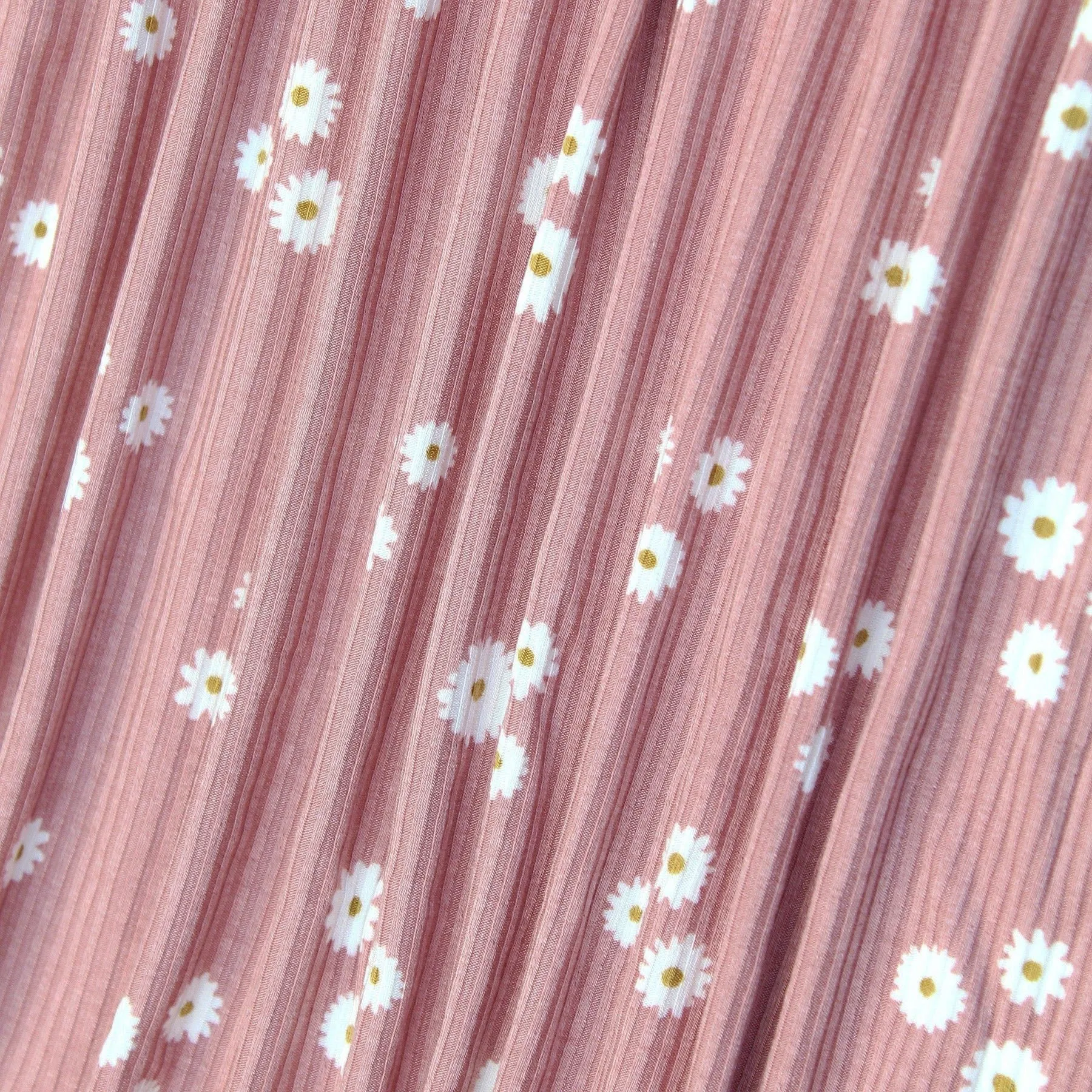 Mauve Blooms Small Ribbed Youth Blanket