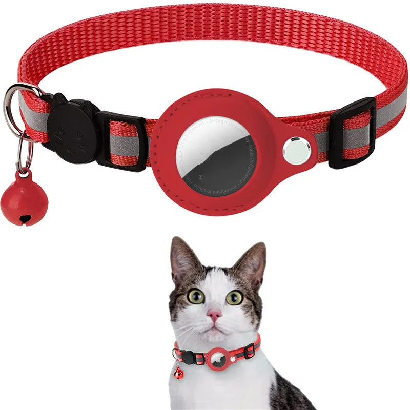Reflective Waterproof Cat Collar That Holds an Apple AirTag