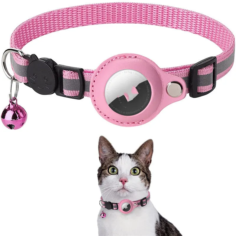 Reflective Waterproof Cat Collar That Holds an Apple AirTag