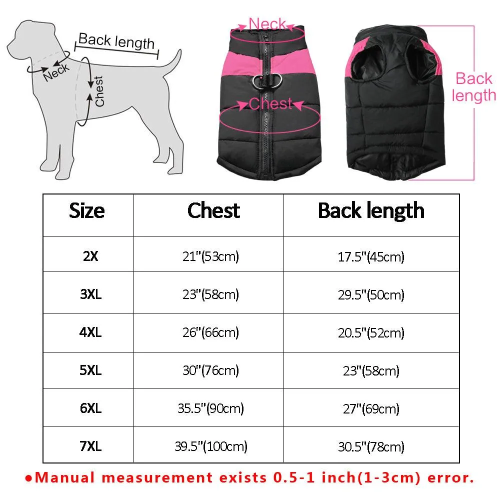 Winter Jacket For Small/Big Dogs